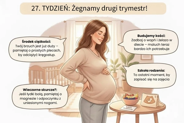 Objawy ciąży w 27 tygodniu - zmiany w Twoim ciele